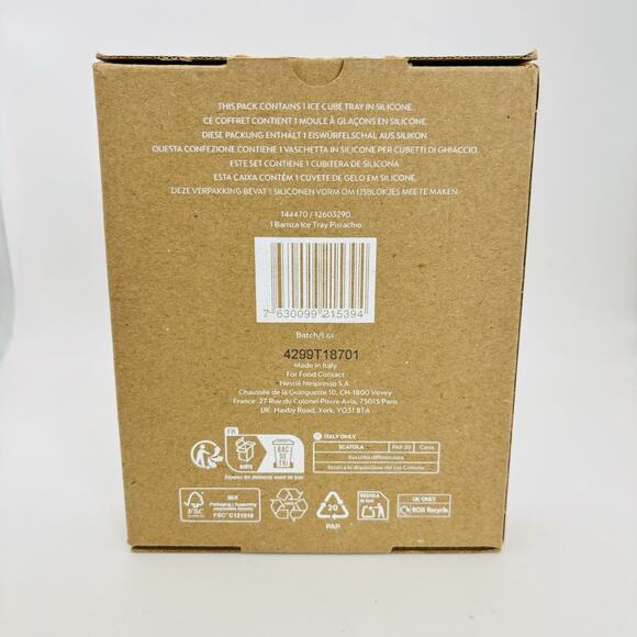 Nespresso Barista Ice Cube Tray Pistachio Silicone New In Box. - Picture 2 of 12